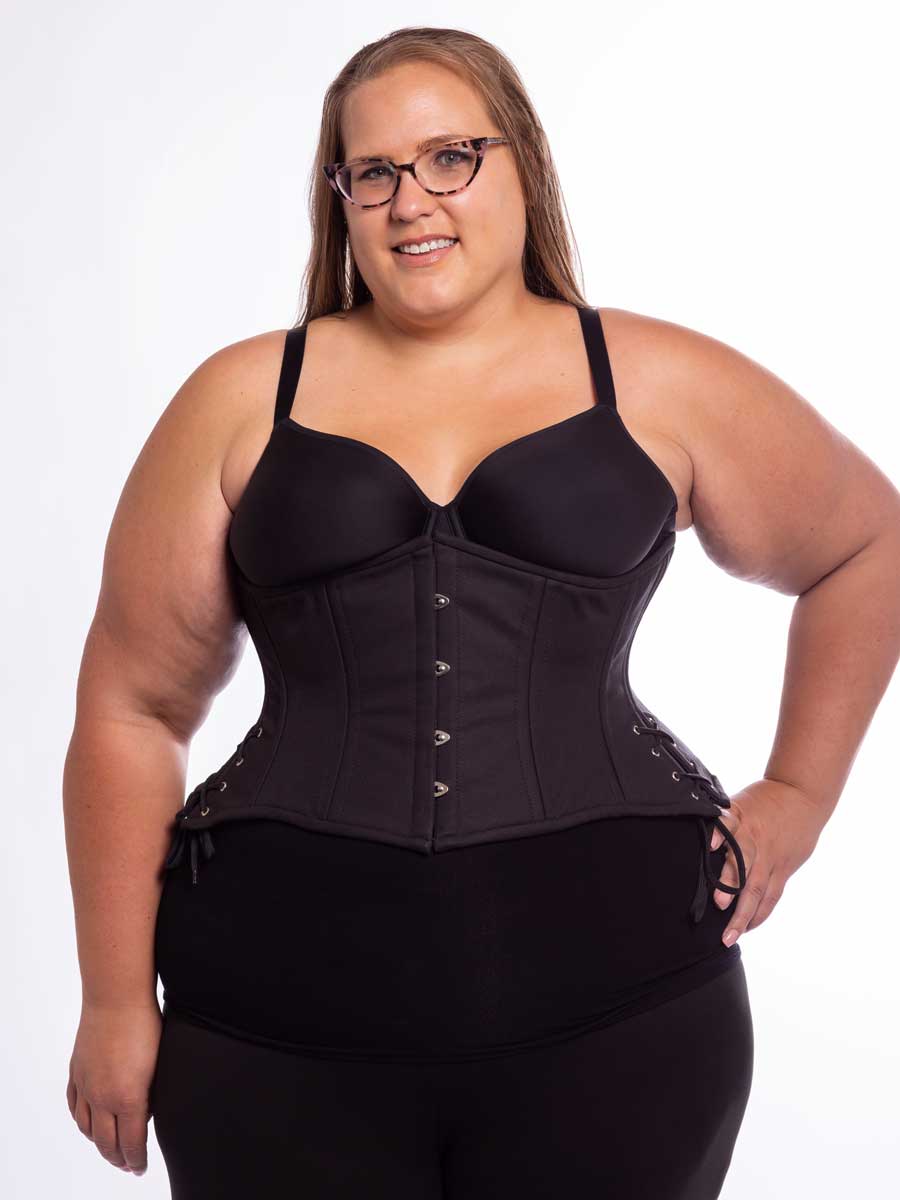 Curvy Cotton Plus Size Corset With Hip Ties Cs 426 Orchard Corset