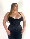 Plus Size Satin Hourglass Curve Longline Underbust Corset : CS-426