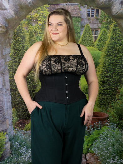 Plus Size Cotton Hourglass Curve Standard Underbust Corset : CS-426