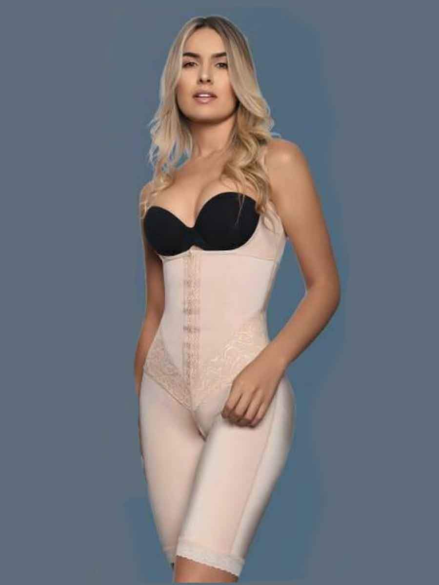 Underbust Body Shaper in Black or Beige with Power Lace Inset