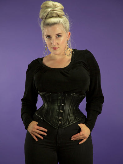 Underbust Waspie Green Mesh with Lace Corset- CS-201-GothicXo Corsets