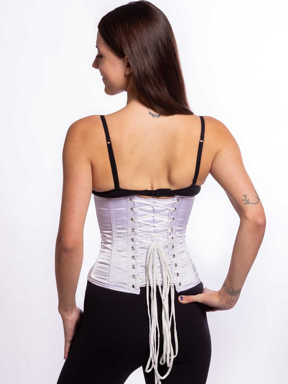Women's Underbust Corset Plus Size Lace Up with Buttons Pirate
