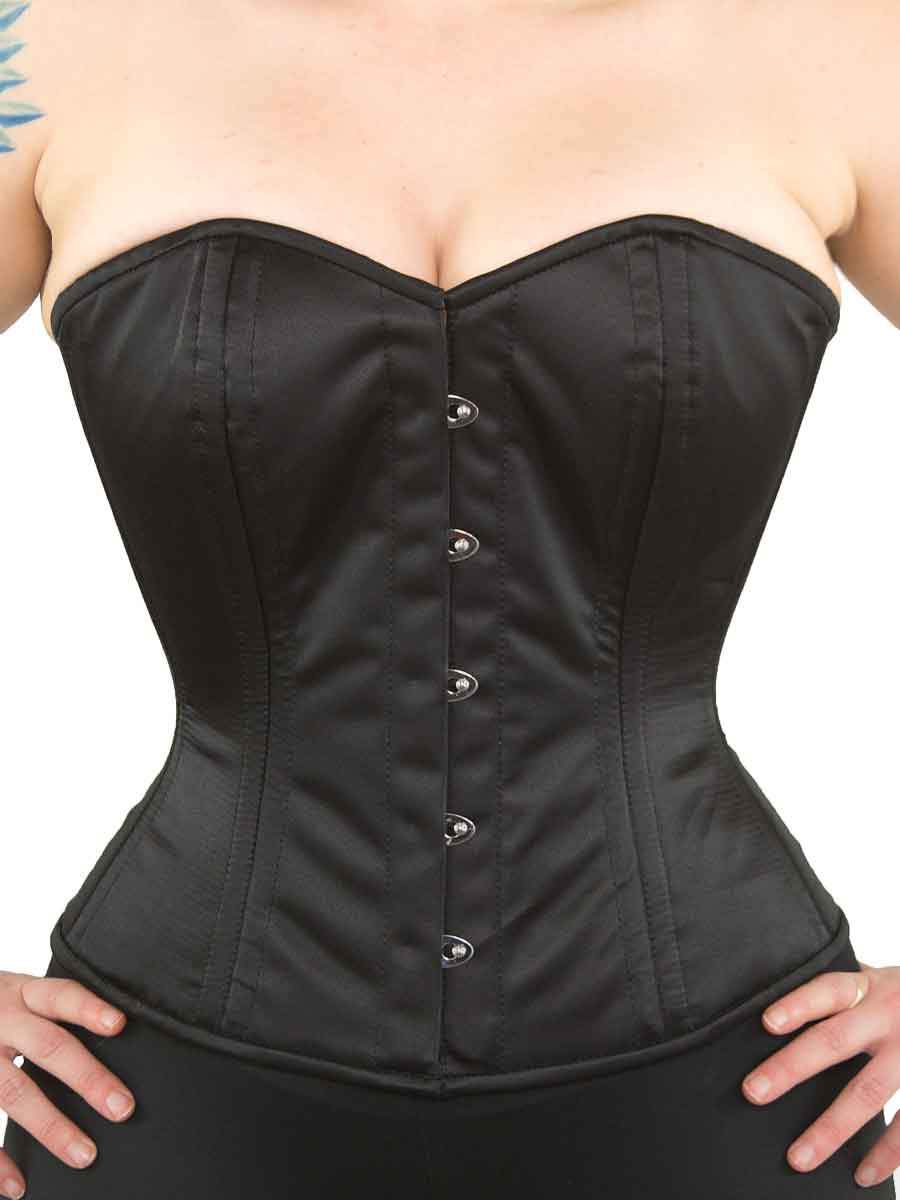 Orchard Corset CS-511 Overbust Black Satin Corset - Size 22 : :  Clothing, Shoes & Accessories