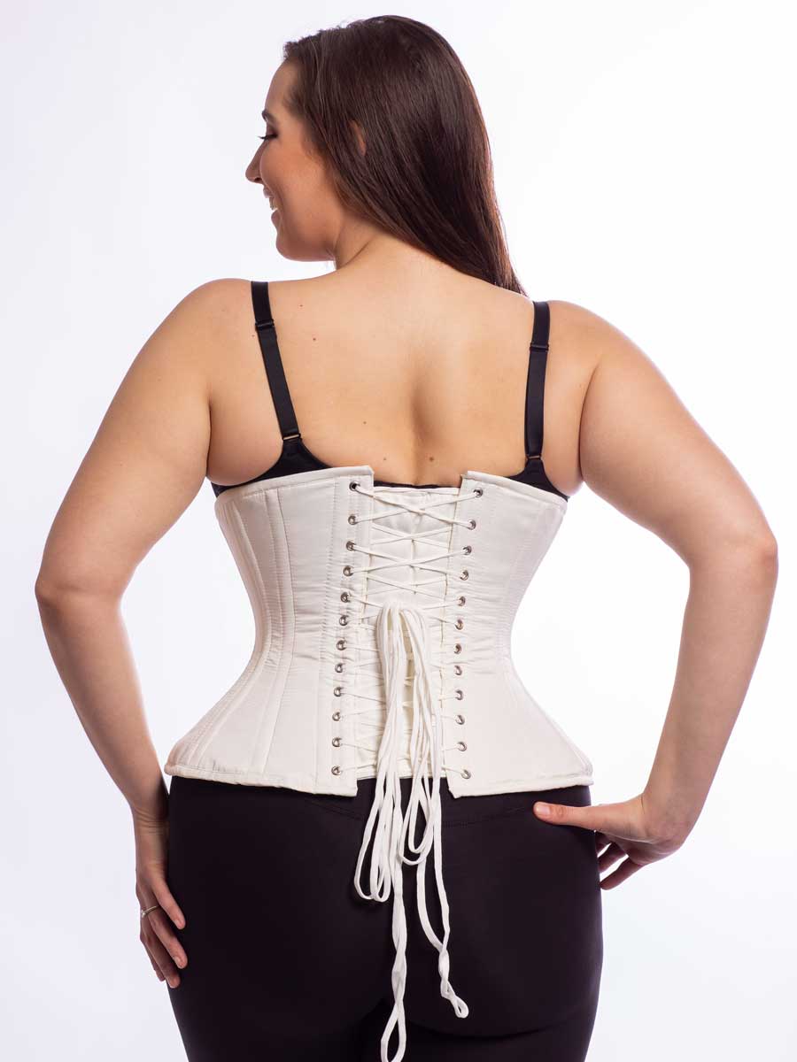 21 inch waist with corset - 18 inches was ideal
