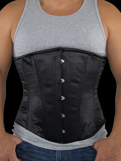 Diconna Women Underbust Corsets Plus Size Bustier Lace Up Waist Cincher  Vest Zipper Vest Body Shaper 