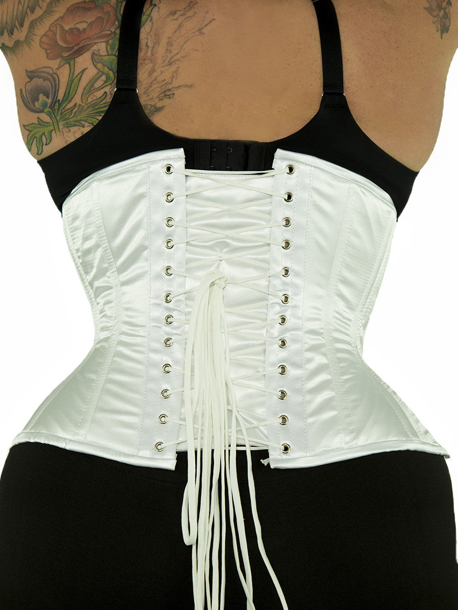 Underbust Plus Size Waspie Gold Mesh with Lace Corset Trainer- CS
