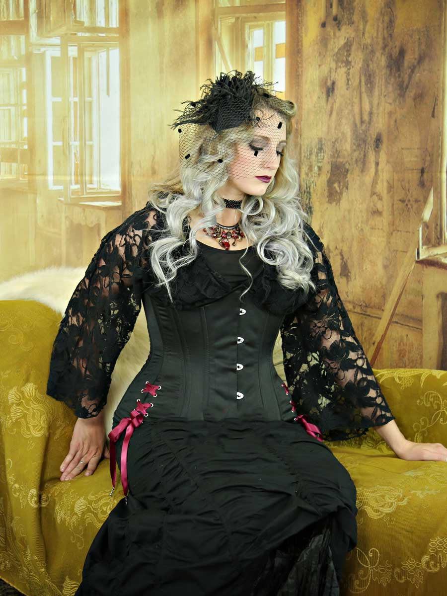 Victorian / Over bust Corset simply made without bust dart. Hello