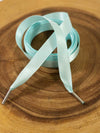 mineral ice light blue satin ribbon laces for corsets